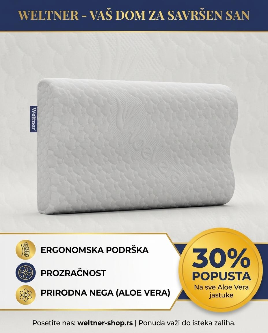 Aloe Vera Anatomski Jastuk